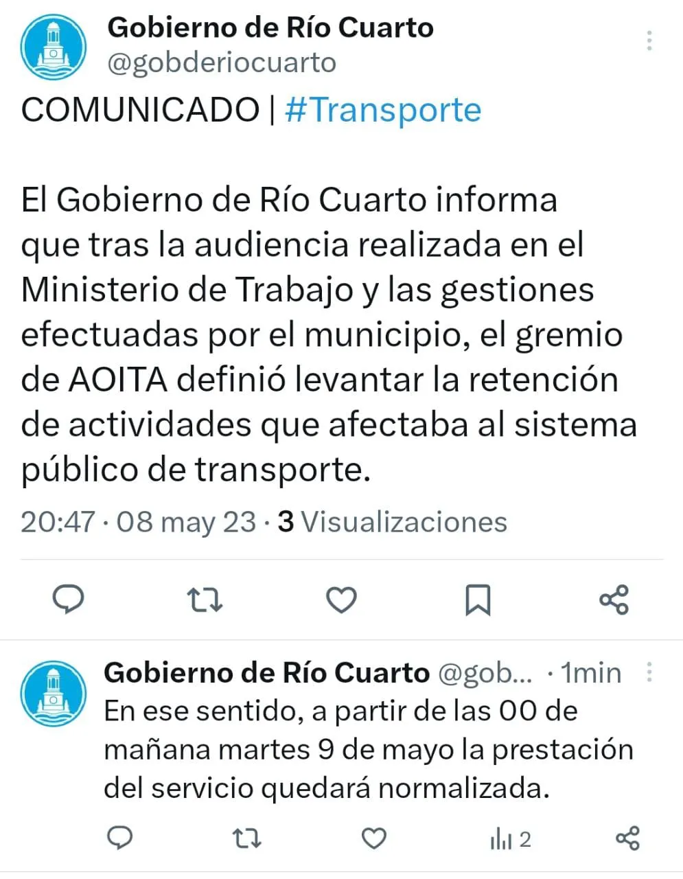 COMUNICADO