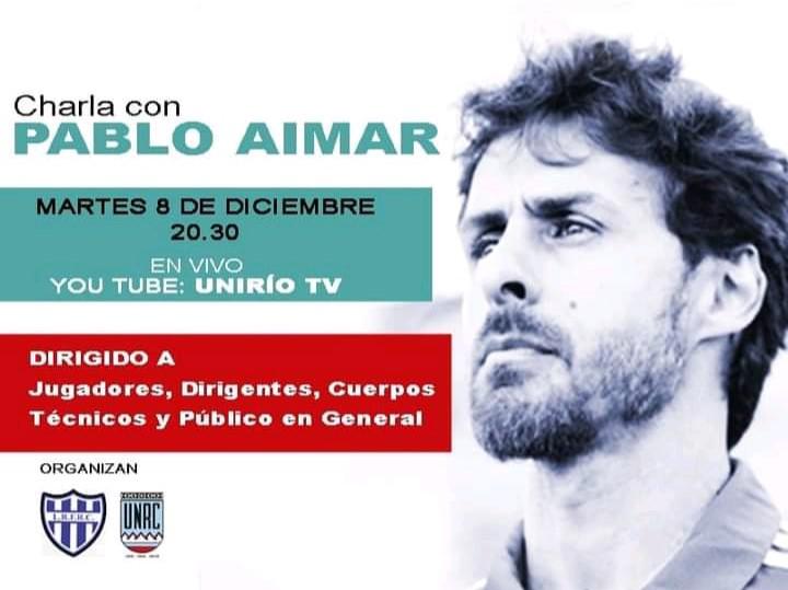 Charla con Pablo Aimar UNRC