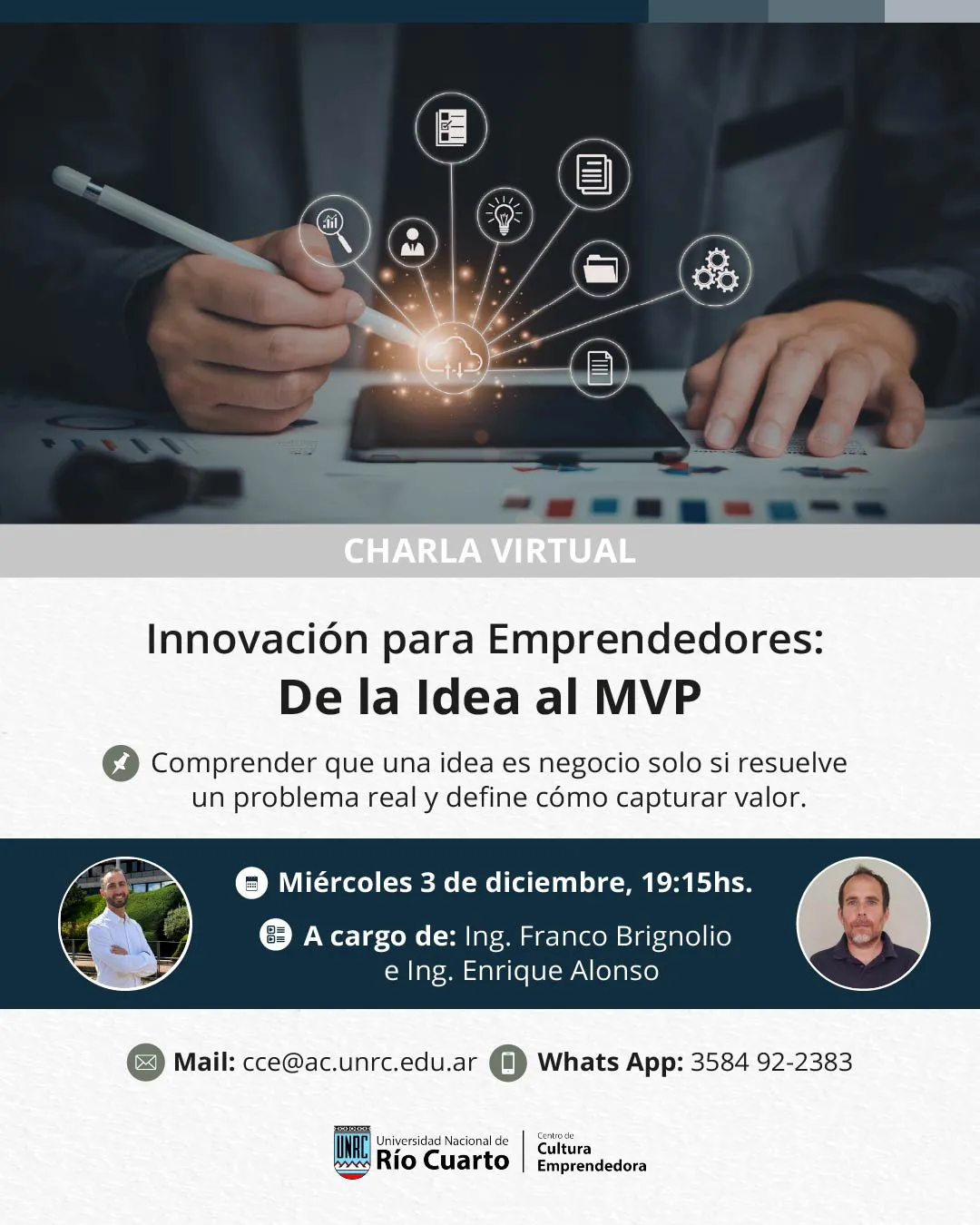 Charla Virtual De la Idea al MVP Feed