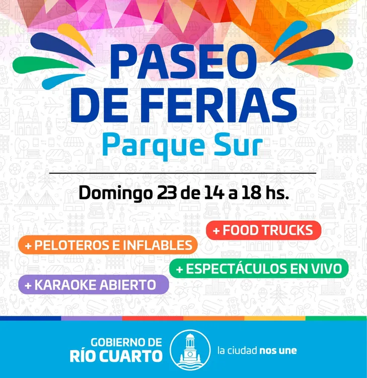 paseo de ferias parque sur