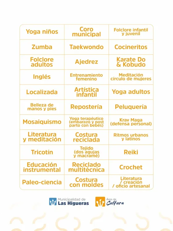TALLERES CULTURALES MUNICIPALES