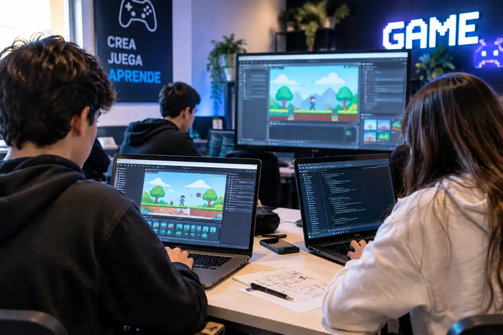 Taller juvenil de creación de videojuegos
