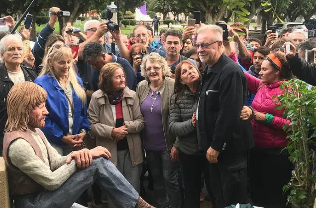 Gieco en Achiras cuando fue homenajeado en 2019